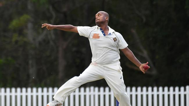 Norths bowler Parth Patel Fourth. Picture, John Gass