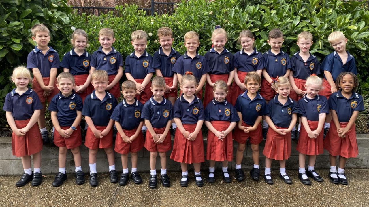 My First Year 2022: West Moreton Anglican College Prep M class (Back row: Ryan, Eva, Hayden, Theodore, Thomas, Kruze, Cameron, Georgia, Rabih, Ezekiel, Hunter. Front row: Emma, Lincoln, Jed, Arthur, Ryder, Harriette, Elizabeth, Braxton, Harriet, Indie, Anashe.) Picture: Supplied