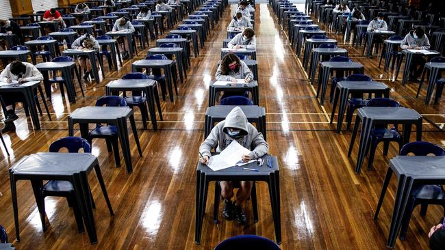 The concern has been raised just seven weeks out from the start of the 2023 VCE exam period. Picture: Nicole Cleary