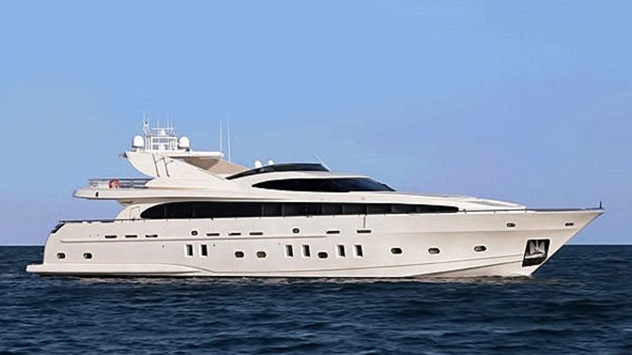 The superyacht St Vitamin, owned by exiled Wagner boss Yevgeny Prigozhin