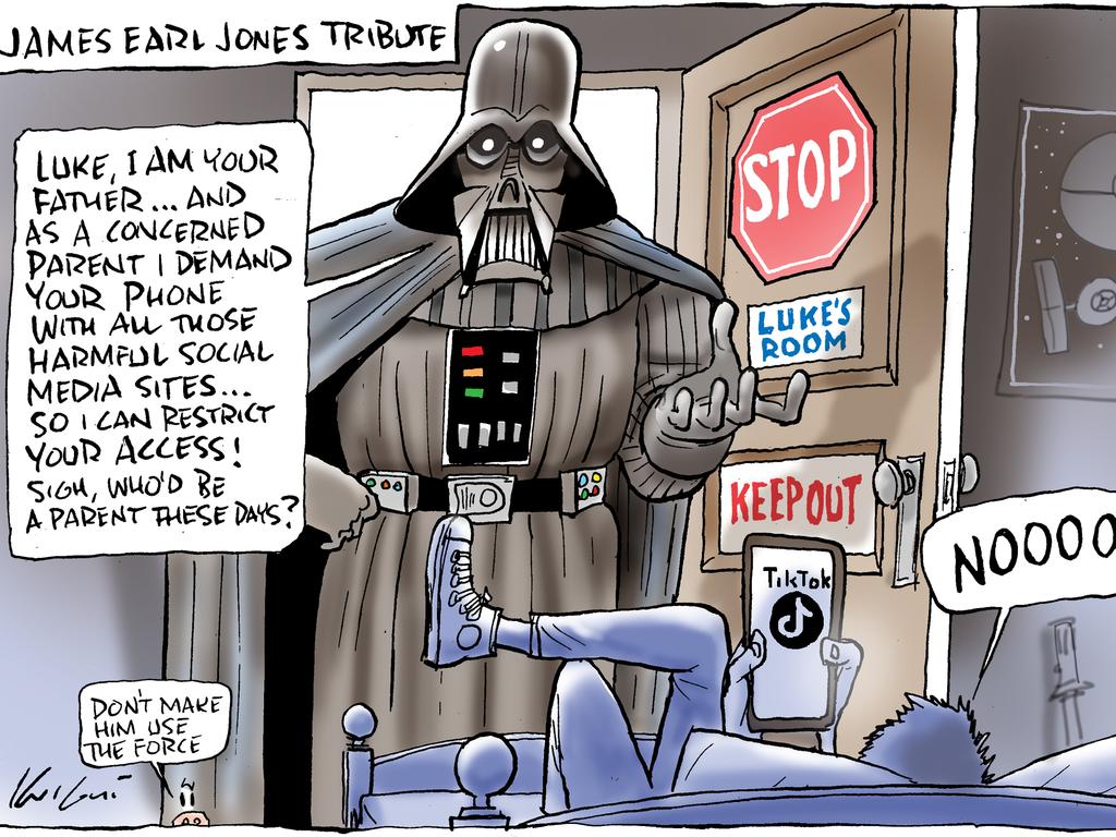 mark Knight toon on death of James Earl Jones