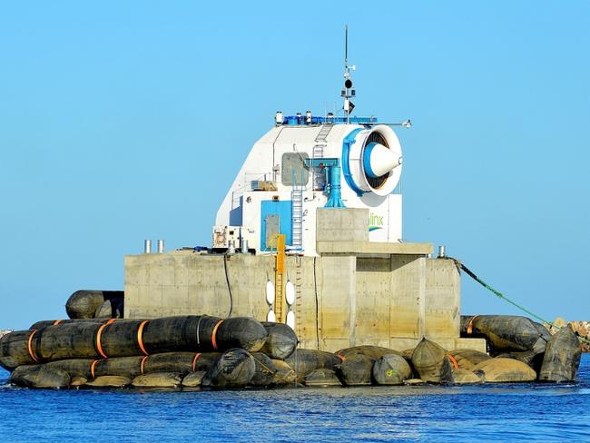 The wave generator as it was being transported. Picture Jim Fitzpatrick