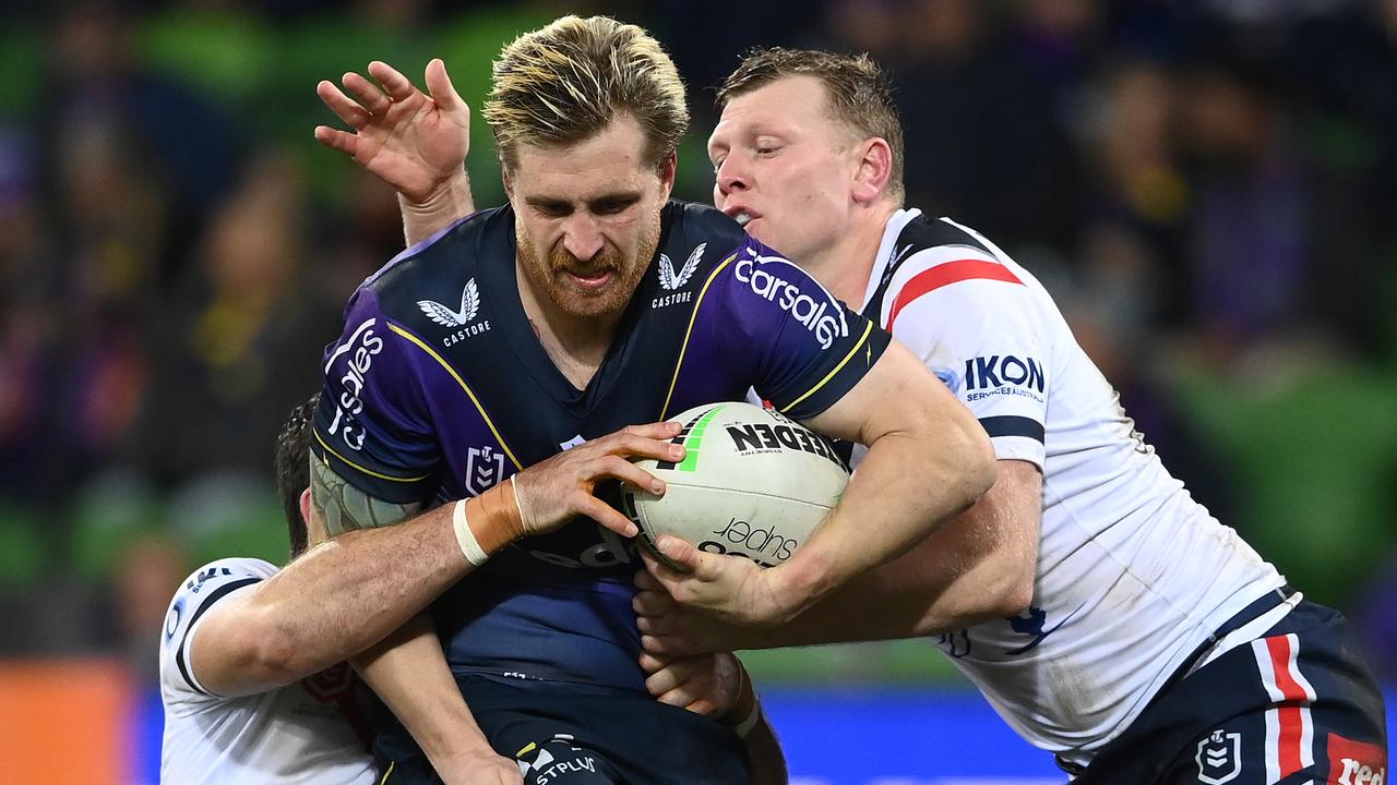 Cameron Munster will lead the Storm against the Raiders. Picture: Quinn Rooney/Getty Images