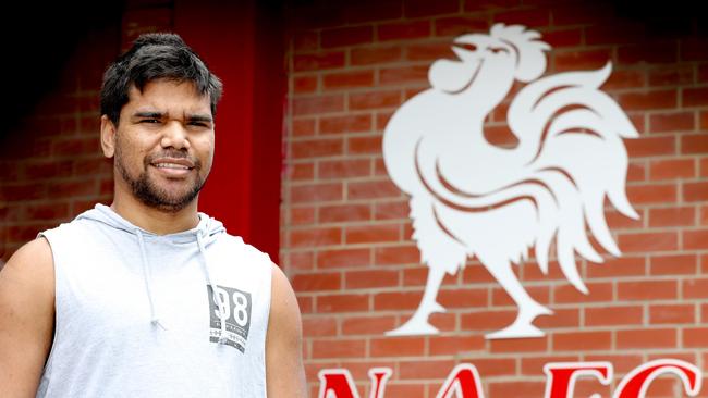 Ex- Port Adelaide small forward Jake Neade after signing with North Adelaide. Picture: AAP Image/Dean Martin