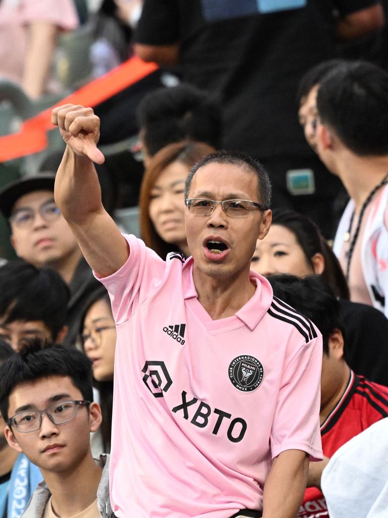 Fans in Hong Kong were demanding a refund. (Photo by Peter PARKS / AFP)