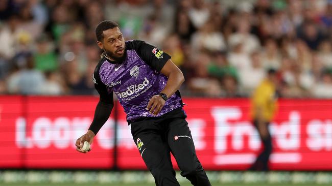 Chris Jordan in action during the last BBL season. Photo: Jonathan DiMaggio/Getty Images.