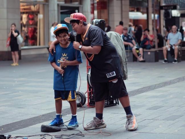 Glenfield's Dylan Anbu, aka Dylan Blliondollars, 12, is a rapper and his backup vocals are performed by his little brother Damien, aka Desixty6, 8.