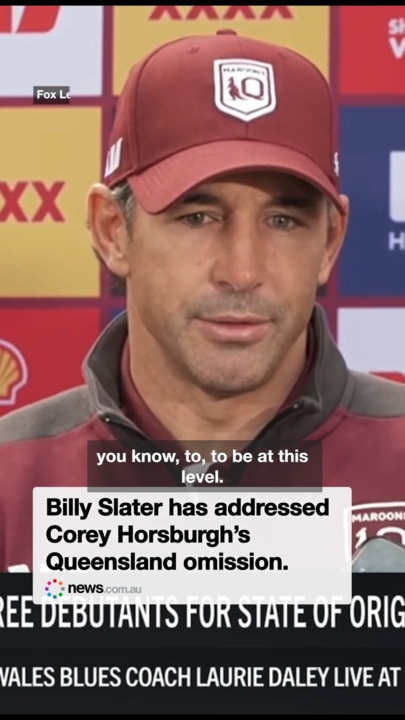 Slater addresses Horsburgh snub