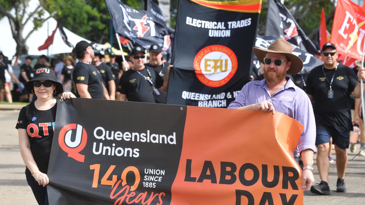 Townsville Labor Day March at Strand Park. Picture: Evan Morgan