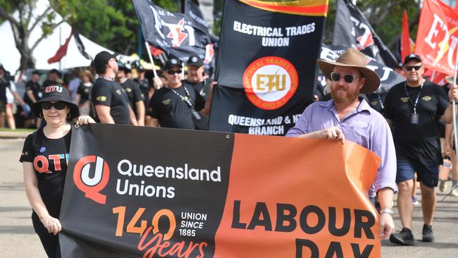 Townsville Labor Day March at Strand Park. Picture: Evan Morgan