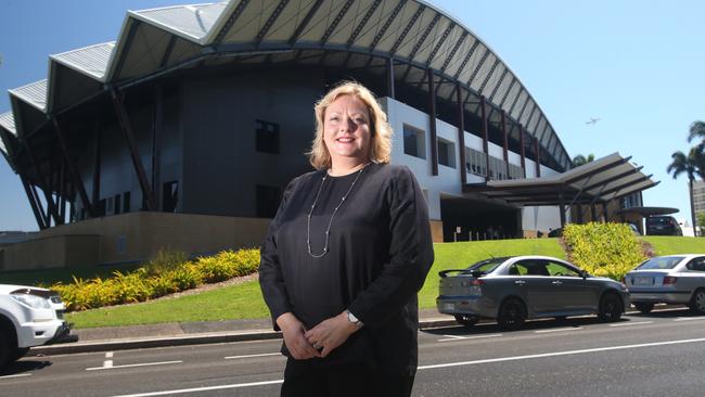 Cairns Convention Centre boss Janet Hamilton is excited for the project’s near completion. Picture: Stewart McLean