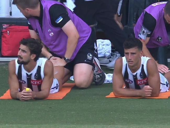 Daicos brothers get treatment on the bench