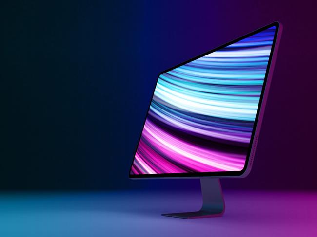 A render based on leaks and rumours about what the new iMac could look like. Picture: MacRumours