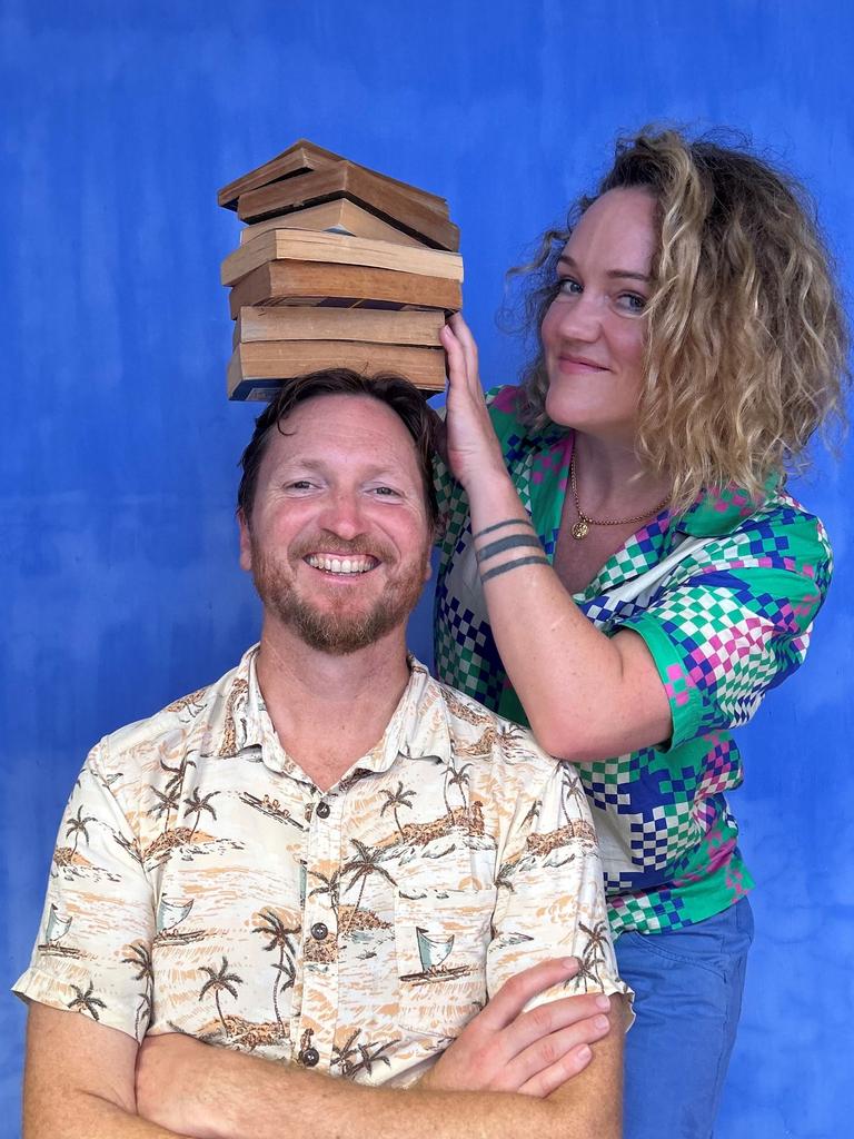 Husband and wife co-authors Kate and Jol Temple, whose new series Frog Squad was illustrated by Shiloh Gordon and published by HarperCollins. Picture: supplied