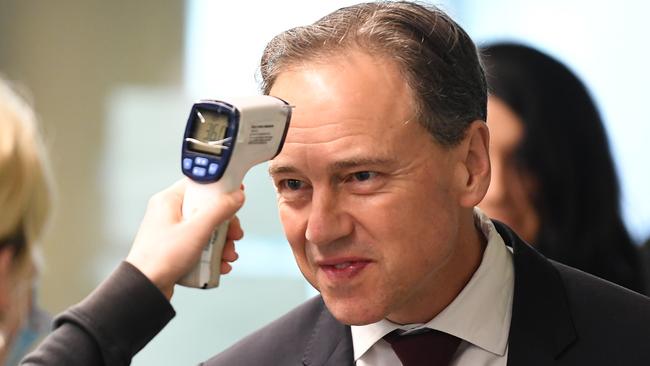 Federal Health Minister Greg Hunt says the government is open to introducing incentives similar to ‘no jab no play’. Picture: AAP/James Ross