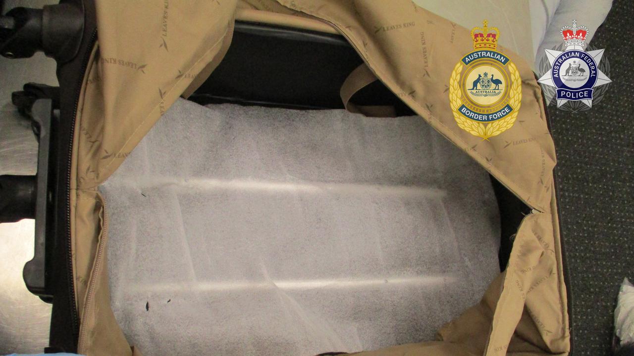 The AFP alleges up to $5m worth of heroin was discovered in the bags. Picture: Supplied / AFP