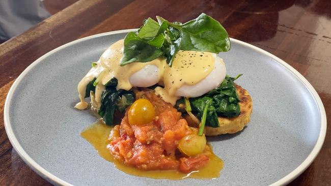 Eggs Benny at Beckman Street Deli, Glandore. Picture: Dianne Mattsson