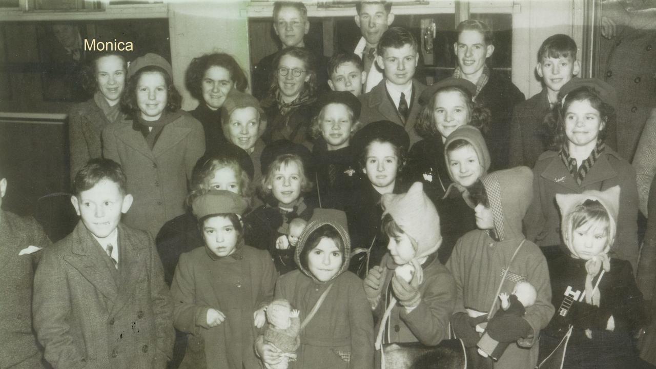 The British migrant children leaving for Australia on December 23, 1950.