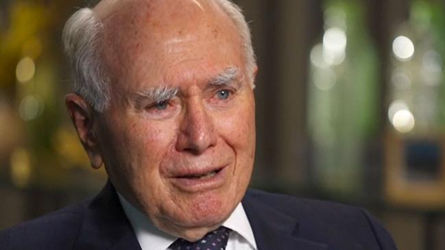 Former prime minister John Howard said he had just returned from a walk when he got the call. Picture: Today