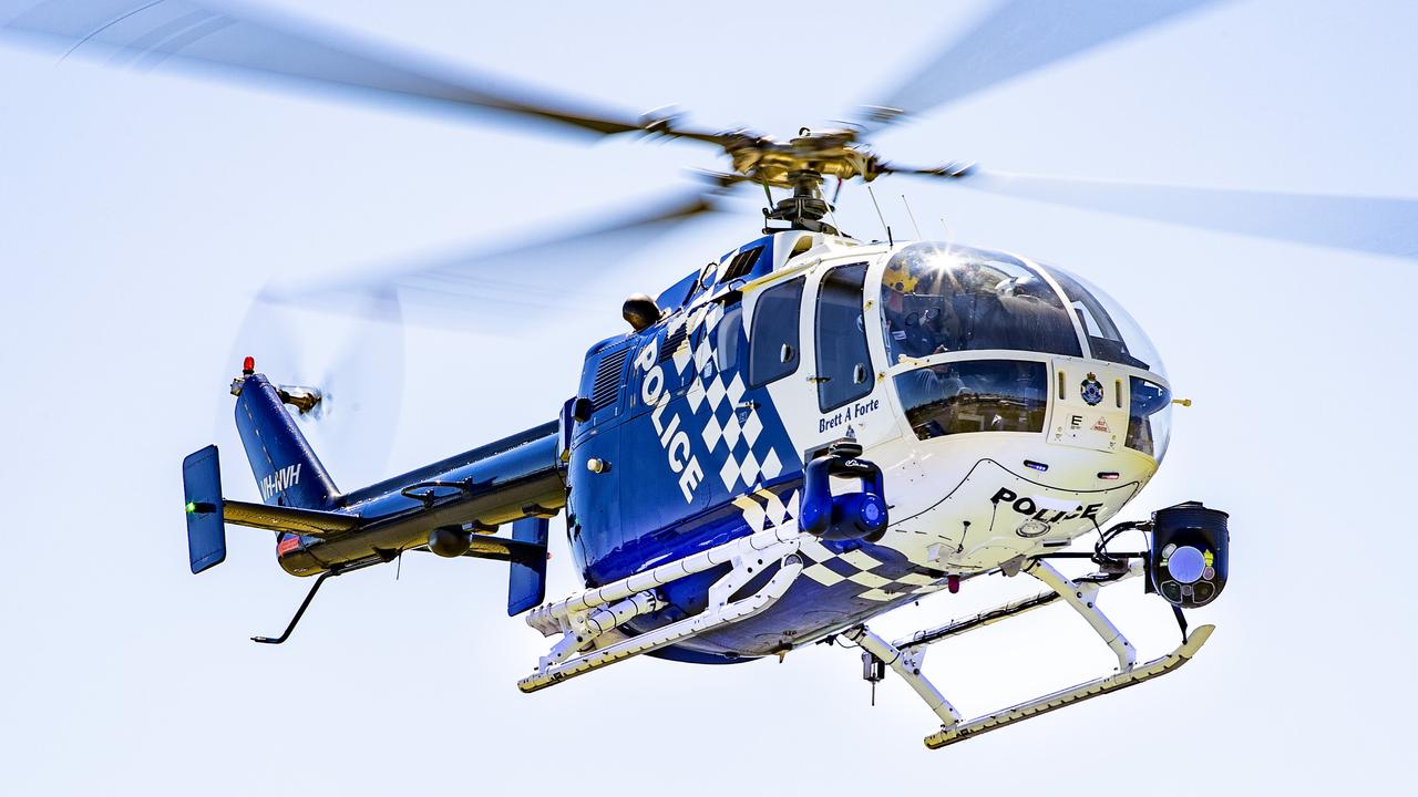 Photo of Polair 2 helicopter at Queensland Police Oxley Academy, Wednesday, October 6, 2021 - Picture: Richard Walker
