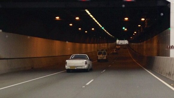 Road spikes were deployed by NSW Police near the Tugun tunnel. Picture: Mikarla Marsden / Daily News