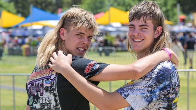 Jake and Jye Harris. Picture: Brenton Edwards