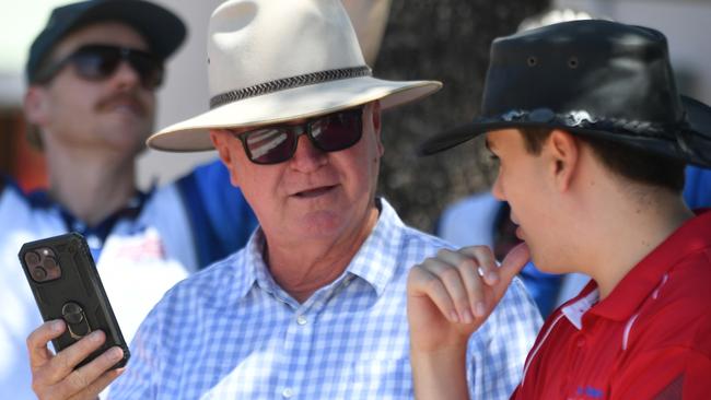 Defeated Mundingburra MP Les Walker at Oonoonba State School on election day. Picture: Evan Morgan