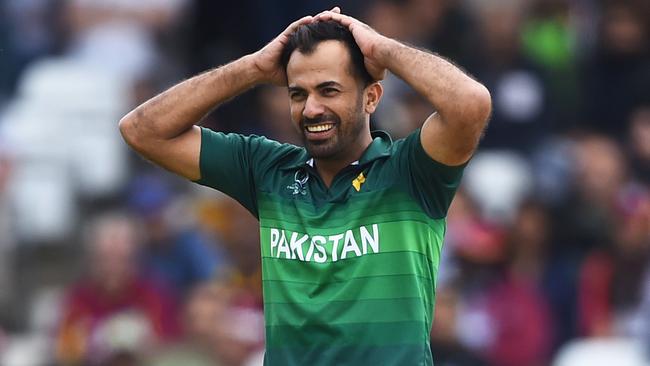 It was a tough day out for Pakistan, as Wahab Riaz expresses. Picture: Getty