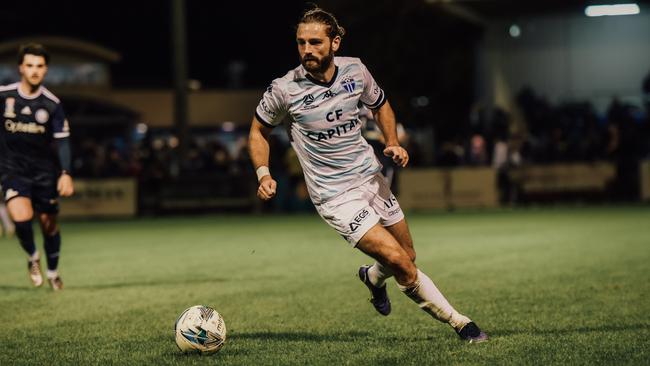 Alun Webb in action for South Melbourne. Picture: Luke Radziminski