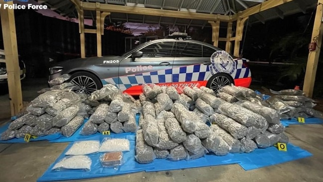 A Cabramatta man was found with of cannabis, heroin and methylamphetamine during a vehicle stop near Byron Bay on Tuesday, July 6, 2021. Picture: NSW Police.