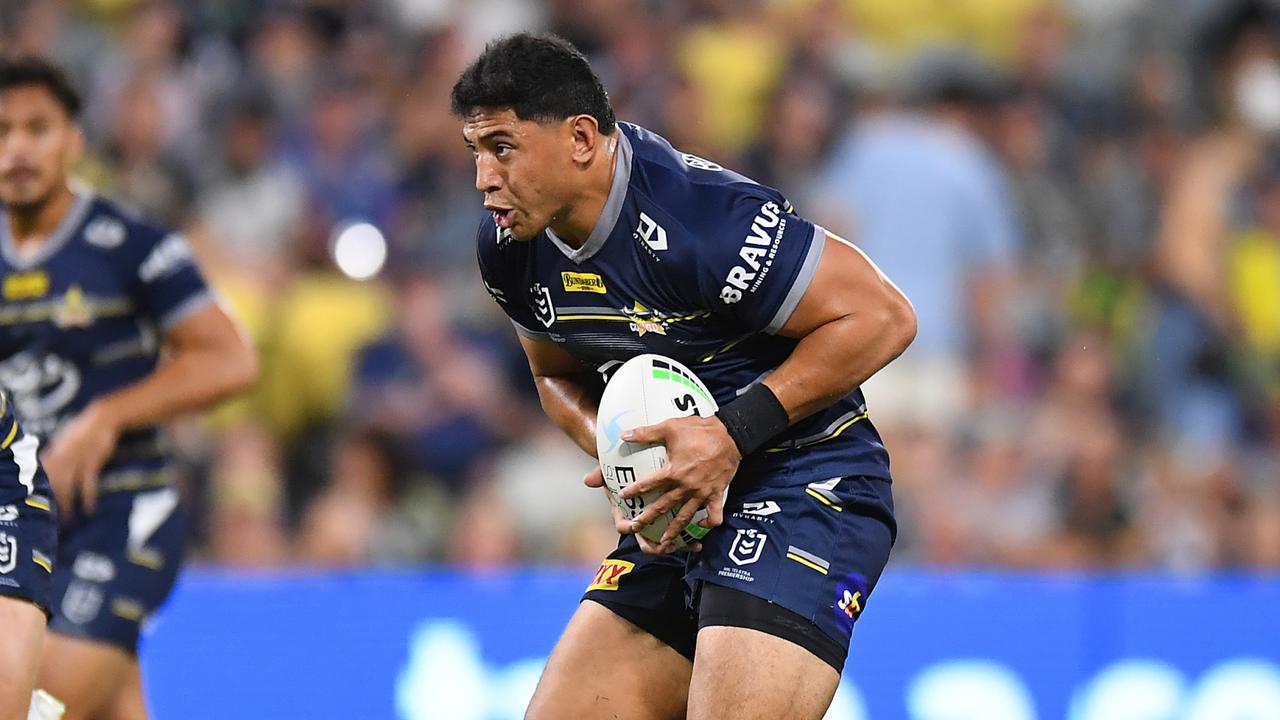 Jason Taumalolo showed glimpses of his best against the Raiders. Picture: Albert Perez/Getty Images