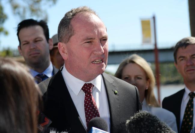 The big question for Australia is whether Barnaby Joyce will be acting prime minister when Malcolm Turnbull skedaddles away for overseas jaunts. Picture: Allan Reinikka