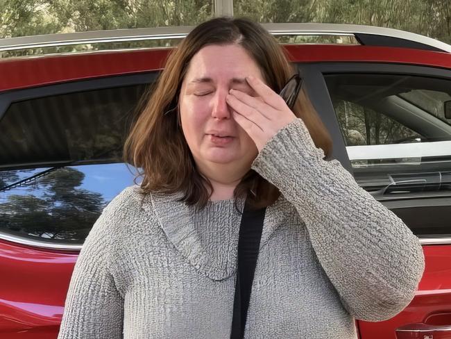 Erin Patterson, the homeowner of where the fatal lunch took place, arrived at her Leongatha property on Monday afternoon. Three people have died from eating mushrooms Picture: Brooke , Grebert-Craig.