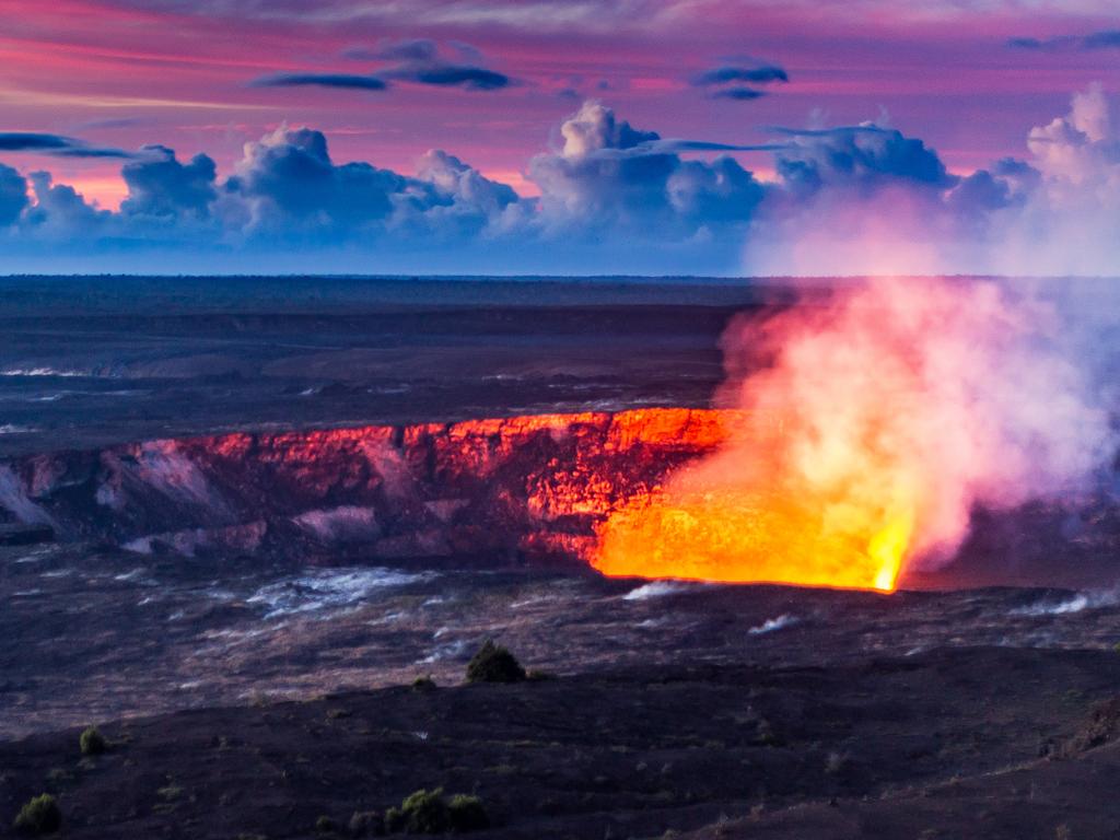 The Big Island is probably best known for its fiery volcanoes, like Kilauea (pictured).
