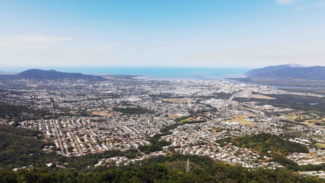 Aerial panoramic view of Cairns city and the inner suburbs. Picture: Brendan Radke