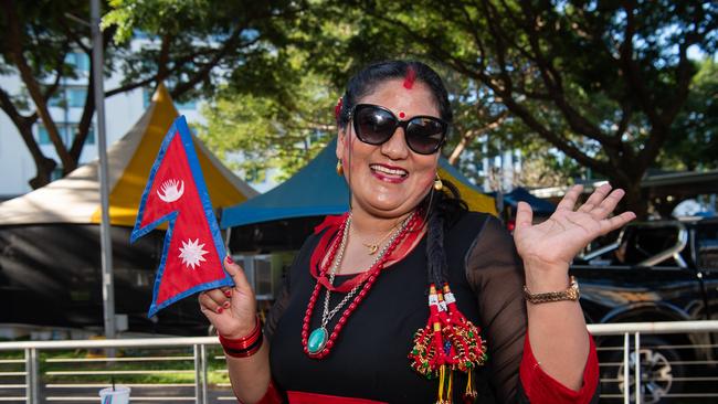 Sunita Maharjan at the 2024 Darwin Nepalese Festival. Picture: Pema Tamang Pakhrin