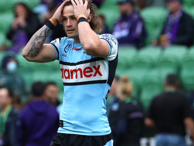 Sharks half Nicho Hynes. Picture: NRL Imagery