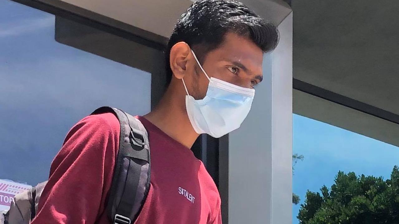 International student Harsh Chetankuma Prajapati was drunk when he collided with a car, parked on the opposite side of a Mooloolaba road at 8:50pm on September 20. Picture: Laura Pettigrew.