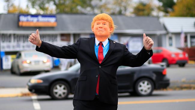 A Trump supporter in Old Forge, Pennsylvania. Picture: Kena Betancur / AFP