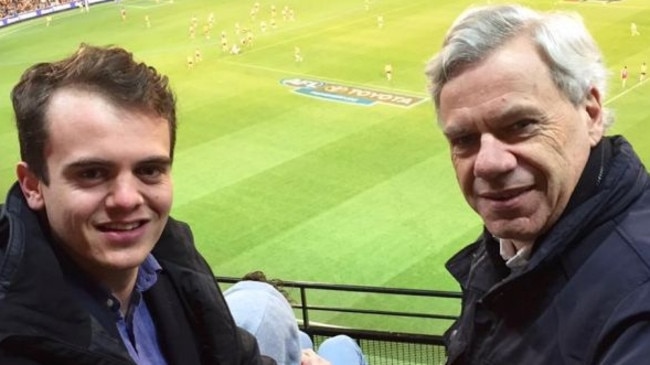 Marcus Bastiaan and Liberal Party state president Michael Kroger.