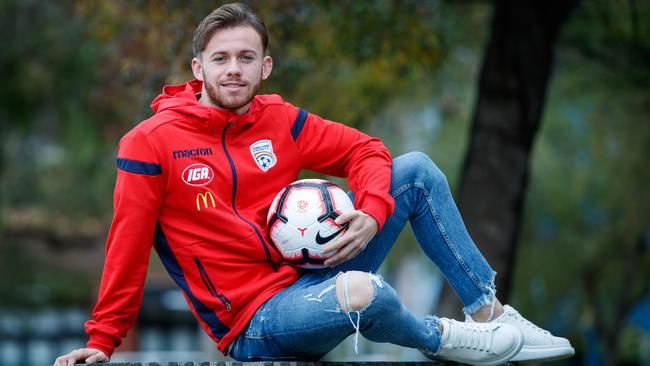 Young talent Lachlan Brook has re-signed for Adelaide United. Picture: Matt Turner