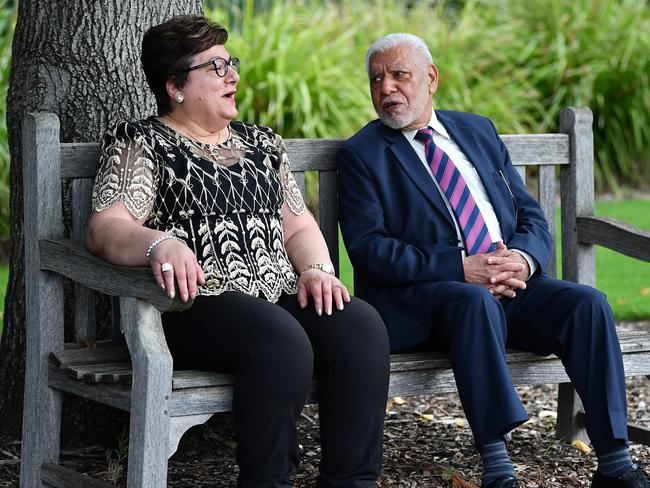 Joint winners of the senior volunteer award at the Governor's annual multicultural awards are Leila Mansour and Raymond Sardana in the grounds of Government House Tuesday March 16,2021.Picture Mark Brake