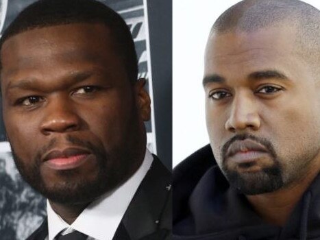 50 Cent and Kanye West. Picture: Getty Images