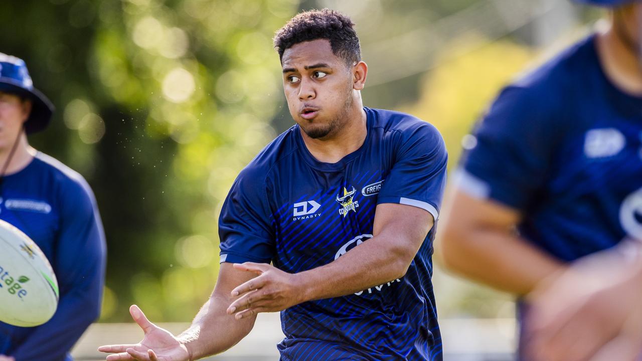 North Queensland Cowboys recruit Viliami Vailea in week one of pre-season training. Picture: Alix Sweeney / Cowboys