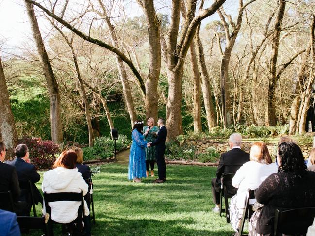 Allyson and Arryn Mills’ ceremony. Picture: Mitcha Photography