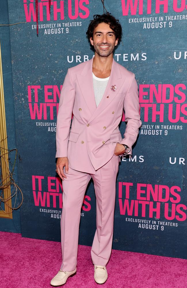 Justin Baldoni attends the "It Ends With Us" New York Premiere at AMC Lincoln Square Theater on August 06, 2024 in New York City. Picture: Cindy Ord/Getty Images