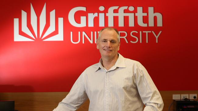 Dean Gould at Griffith University. Picture: Glenn Hampson