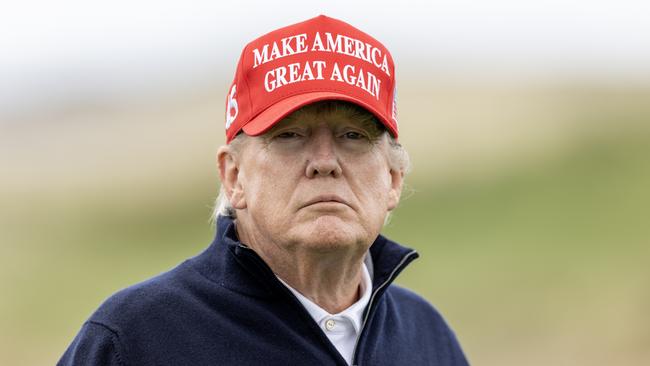 Donald Trump at his Turnberry golf course in Turnberry, Scotland. Picture: Getty Images.