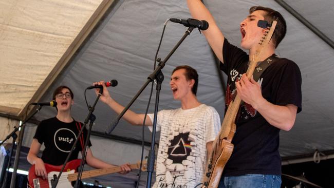 The band Ten12 performing on the Youth Stage at the Einbunpin Festival in Sandgate in July. Ten12 will compete at the Sandgate Youth Festival.