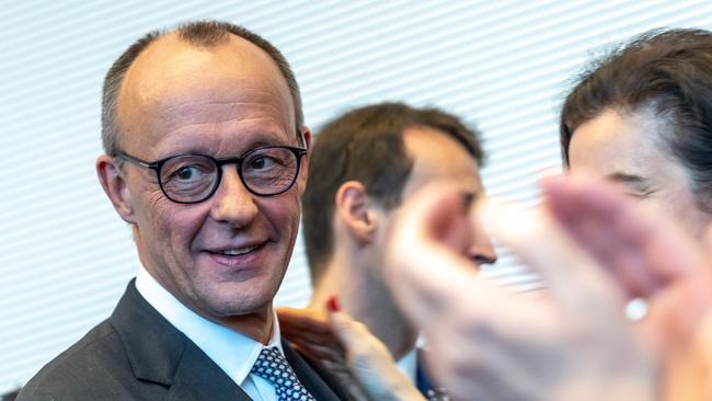 Friedrich Merz, leader of the Christian Democratic Union, during the first parliamentary group meeting of the new CDU/CSU Bundestag faction following Germany's recent parliamentary elections. Picture: Andreas Gora/Getty Images